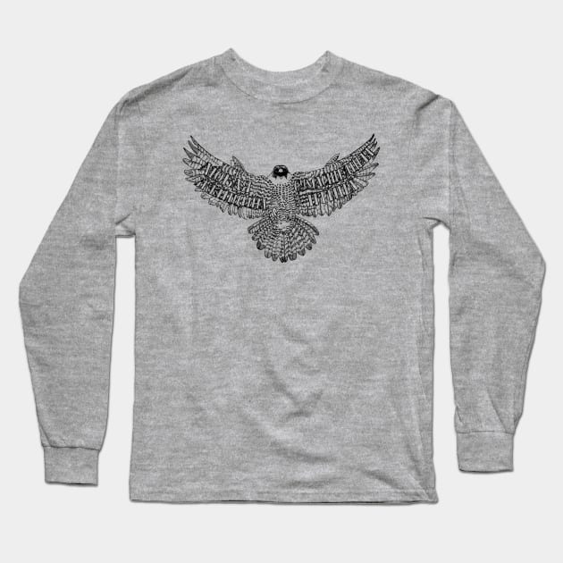 Crazy bird Long Sleeve T-Shirt by senkova